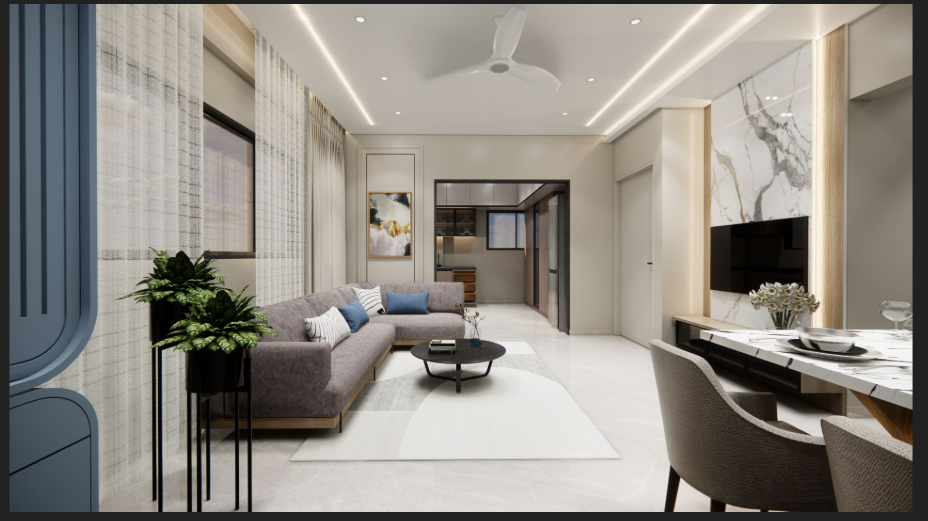 Sable Sir living room design view